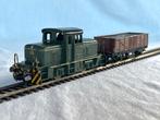 Fleischmann DB rangeerlok met bakwagen, Hobby en Vrije tijd, Modeltreinen | H0, Gelijkstroom, Fleischmann, Ophalen of Verzenden