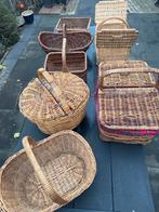 Rieten Manden Collectie, Gebruikt, Mand, Rond, Ophalen of Verzenden