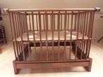 Inklapbare houten babybox, Kinderen en Baby's, Boxen, Ophalen, Gebruikt, In hoogte verstelbaar