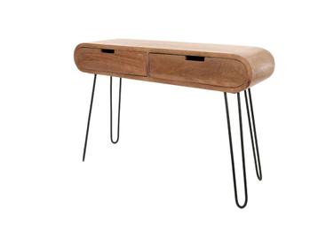 by fonQ Bruce Sidetable met 2 Lades Mangohout | €369 nu beschikbaar voor biedingen