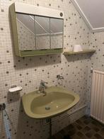 Retro toiletpot en wasbak, Huis en Inrichting, Badkamer | Complete badkamers, Ophalen, Gebruikt