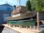 Stoomsleepboot de Anteo geheel hout / messing., Hobby en Vrije tijd, Modelbouw | Boten en Schepen, Ophalen