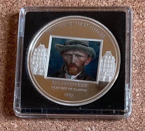Penning Rijksmuseum -  Vincent Van Gogh - Zelfportret 1887, Postzegels en Munten, Penningen en Medailles, Overige materialen, Nederland
