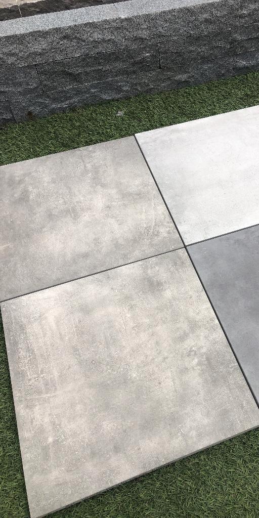 keramische terrastegels NST grigio 60x60x3 cm actie, Tuin en Terras, Tegels en Klinkers, Nieuw, Terrastegels, Keramiek, 10 m² of meer