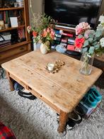 Vintage oud-grenen salontafel, stevig en in goede staat., Antiek en Kunst, Antiek | Meubels | Tafels, Ophalen