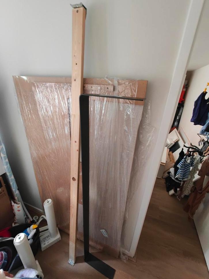 Bed Frame BeterBed Craft 160x200 – Oak & Black Metal – €180, Huis en Inrichting, Slaapkamer | Bedden, Zo goed als nieuw, Tweepersoons