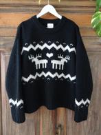 Noorse Scandinavische IJslandse trui H&M maat M, Ophalen, Zo goed als nieuw, Maat 38/40 (M), Zwart