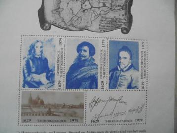 5 Herdenkingszegels 's-Hertogenbosch / Den Bosch 350 jaar beschikbaar voor biedingen