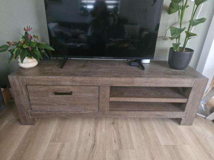 TV meubel + hoge kast Henders & Hazel, Huis en Inrichting, Kasten | Televisiemeubels, Gebruikt, Minder dan 100 cm, 150 tot 200 cm
