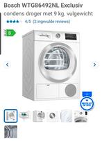 Bosch WTG86492NL Exclusiv Condens Droger 9KG, Witgoed en Apparatuur, Wasdrogers, Anti-kreukfase, 8 tot 10 kg, Ophalen of Verzenden