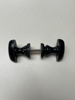 Zwarte Houten Deurknop - Gebruikt, Ophalen of Verzenden, Gebruikt, Overige materialen, Klink of Kruk