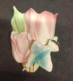 muurvaasje tulp met vogeltje vintage, Antiek en Kunst, Antiek | Keramiek en Aardewerk, Ophalen of Verzenden