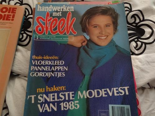 handwerken met steek januari no 1 1985, Boeken, Tijdschriften en Kranten, Gelezen, Damesbladen, Ophalen of Verzenden