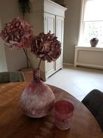 vaas met kunstbloemen, Ophalen of Verzenden, Zo goed als nieuw, Binnen
