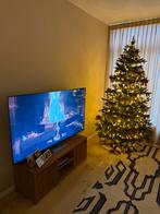 Televisiemeubel massief hout 140x45x50, Huis en Inrichting, Kasten | Televisiemeubels, Ophalen, Gebruikt, Minder dan 100 cm, 25 tot 50 cm