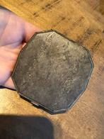 Vintage Verzilverde Poederdoos, Ophalen of Verzenden