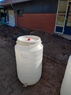 Kunstof vat met kraantje 220L/ 6 stuks/ regenton/ voerton, Tuin en Terras, 150 liter of meer, Ophalen, Zo goed als nieuw, Met kraantje