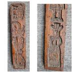 19e eeuws handgestoke dubbelzijdige hollandse Speculaasplank, Antiek en Kunst, Ophalen of Verzenden