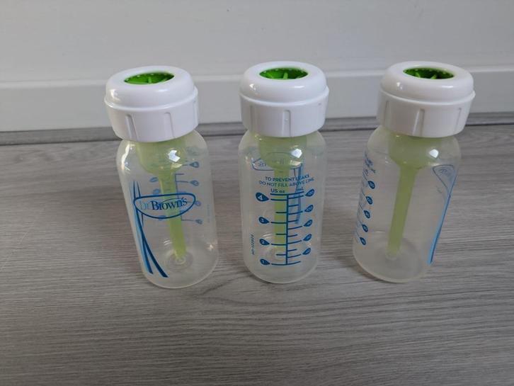 3 kleine Dr Browns flessen, Kinderen en Baby's, Babyvoeding en Toebehoren, Zo goed als nieuw, Overige typen, Ophalen of Verzenden
