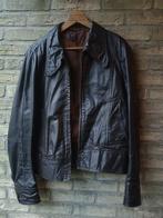 Retro lederen jack maat L, Ophalen of Verzenden, Gedragen, Maat 42/44 (L), Bruin