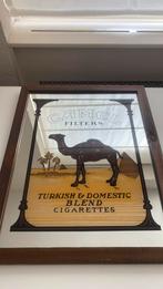 Vintage grote Camel filters spiegel, Ophalen, Zo goed als nieuw