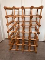 Vintage houten wijnrek houten - 24 flessen, Ophalen of Verzenden, Gebruikt, Hout, Minder dan 50 cm