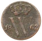 Willem 3 - oude 1/2 cent 1862 schaars mooie munt zf- (5928, Ophalen of Verzenden, Koning Willem III, Overige waardes, Losse munt