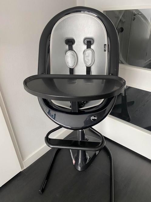 Kinderstoel - mima moon 2G - zilver zwart, Kinderen en Baby's, Kinderstoelen, Gebruikt, Ophalen
