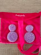 Mooie Paulie Pocket oorbellen "Double Beads earrings Lilac", Ophalen of Verzenden, Zo goed als nieuw, Paars, Overige materialen