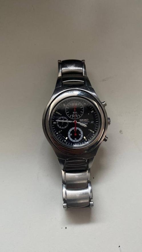 Seiko Chronograaf 7T92-0BL0 – 100M – Nieuwe batterij – Werkt, Sieraden, Tassen en Uiterlijk, Horloges | Heren, Gebruikt, Polshorloge