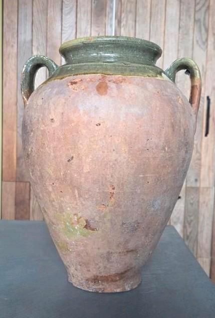 Antiek Frans aardewerk kruik met groen glazuur, Antiek en Kunst, Antiek | Keramiek en Aardewerk, Ophalen of Verzenden