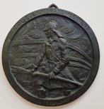 Bronzen plaquette van de Brandmeester Rotterdam 1928., Ophalen of Verzenden