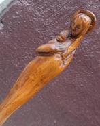 houtsnijwerk van mahonie Maria, Antiek en Kunst, Ophalen of Verzenden