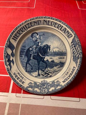 Eandbord Herrijzend Nederland na wereldoorlog-2. beschikbaar voor biedingen