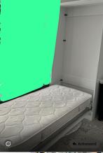 Opklapbed - Ruimtebesparend slapen!, 90 cm, Eenpersoons, Wit, Ophalen of Verzenden