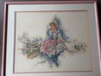 Geborduurde Schilderij pastel tint, Huis en Inrichting, Woonaccessoires | Schilderijen, Tekeningen en Foto's, Ophalen of Verzenden