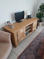 Licht Eiken TV Meubel - 161cm, Huis en Inrichting, Kasten | Televisiemeubels, Ophalen, 150 tot 200 cm, Eikenhout, Zo goed als nieuw