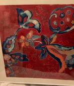 AQUAREL in lijst, schitterend KLEURGEBRUIK  bloemenpracht, Antiek en Kunst, Kunst | Litho's en Zeefdrukken, Ophalen of Verzenden