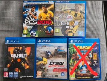 PS4 spelletjes  beschikbaar voor biedingen