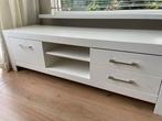 Whitewash TV Meubel met Lades, Huis en Inrichting, Kunststof, Gebruikt, 100 tot 150 cm, Ophalen of Verzenden