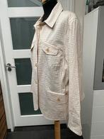 Avant-Garde stretch zomer jasje colbertje 48 beige strepen, Beige, Maat 46/48 (XL) of groter, Ophalen of Verzenden, Avant-Garde