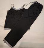 Dames satijn pyjama, kleur zwart grijs, maat 40, Kleding | Dames, Queentex, Ophalen of Verzenden, Zo goed als nieuw, Maat 38/40 (M)