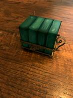 Vintage Groene Onderzetters Set, Huis en Inrichting, Ophalen of Verzenden, Gebruikt, Glas of Kopje