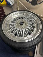 BBS Look 18 inch velgen 5x112  Novex banden W124 mercedes, Ophalen, 18 inch, 215 mm, Banden en Velgen