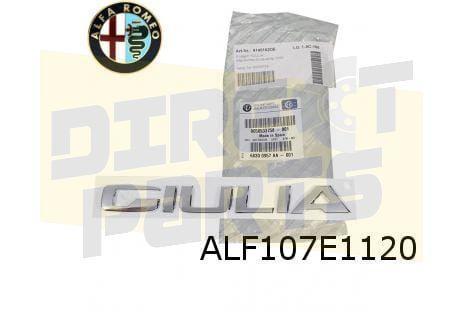Alfa Romeo Giulia achterklepembleem tekst ''Giulia'' Origine, Auto-onderdelen, Carrosserie en Plaatwerk, Alfa Romeo, Nieuw, Verzenden