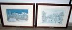 H. Melis (1925-1990) 2 stadsgezichten Lier. Pentekeningen., Antiek en Kunst, Kunst | Tekeningen en Foto's, Ophalen of Verzenden