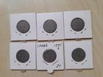 Lot 6 zilveren 1 mark Duitse Keizerrijk, Setje, Zilver, Duitsland, Ophalen of Verzenden