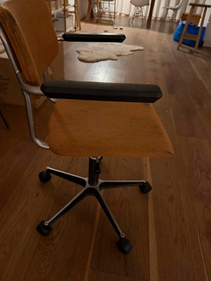 Vintage Gispen Bureaustoel, Huis en Inrichting, Bureaustoelen, Gebruikt, Bureaustoel, Bruin, Ophalen