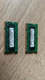 Geheugen laptop Samsung 512MB 2Rx16 PC2 (2x), Computers en Software, RAM geheugen, 1 GB of minder, Ophalen of Verzenden, Zo goed als nieuw