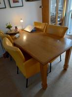 Eetkamer fauteuils, Ophalen, Minder dan 75 cm, Leer, Zo goed als nieuw